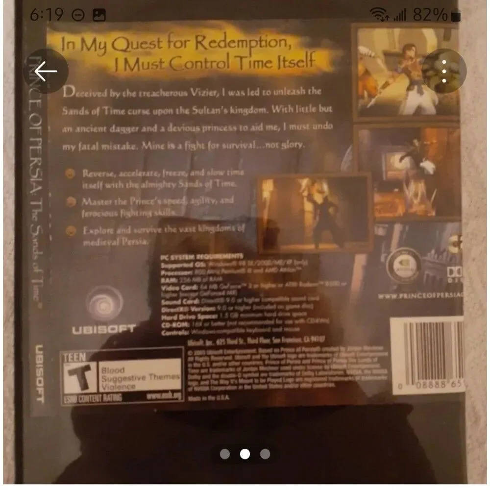 Prince of Persia Sands of Time for PC Original